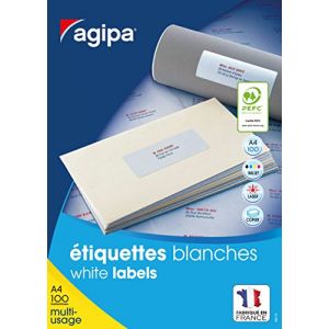 Image de Agipa 118992 - Etiquettes multi-usage, 52,5 x 21,2 mm, POSE EXPRESS