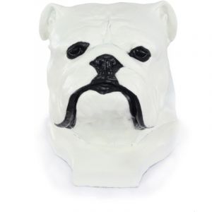 Bouledogue anglais, Bulldog II - Urne pour cendres de chien, buste de chien, grande tête de chien pour le jardin par Art-Dog