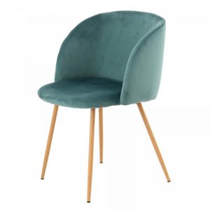 OKO - Chaise semi artisanal lot de 2 ana 56x54 vert