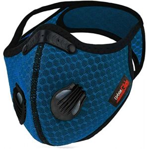 Urbanglide Masque Anti-Pollution Trottinette électrique Vélo Hoverboard Bleu