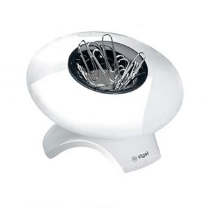 Sigel SA101 Distributeur de trombones Eyestyle, blanc/noir
