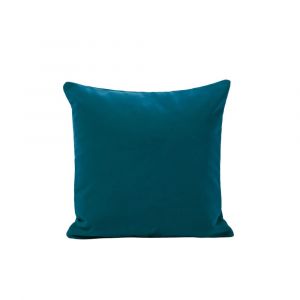 Housse de coussin en Velours mat au tissage dense Bleu