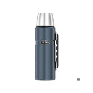 Thermos STAINLESS King Bouteille isotherme, en acier inoxydable, 1,20 l, enti&egrave;rement &eacute;tanche, avec gobelet et poign&eacute;e, chaude 24 h et froide pendant 24 h, passe au lave-vaisselle, sans BPA Gris glac&eacute;