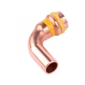P-pro Coude cuivre 90° MF22 à sertir GAZ