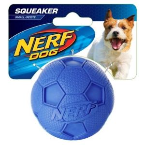 Hasbro Balle de Foot avec Sifflet pour Chien Rouge Taille L - Couleurs aléatoires