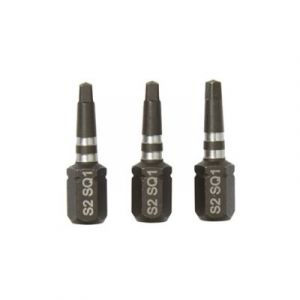 Embouts de visseuse à choc Erbauer SQ#1 x 25mm, lot de 3