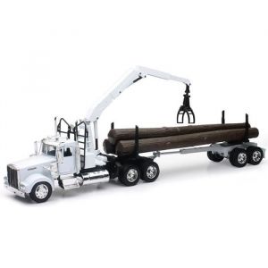 New Ray CAMION 1-32 KENWORTH W900 TRANSPORT BOIS AVEC GRUE