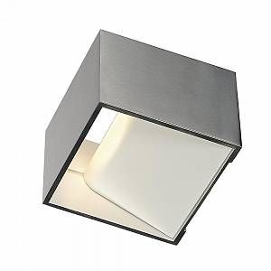 SLV Applique murale - carrée - a led - 5 w - 3000k logs in - ip20 - alu brossé