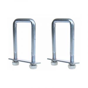 ProPlus Etrier de fixation en U 40mm angulaire lot de 2 pièces