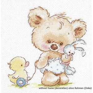 Image de Magic Needle 17-15 Kit de Point de Croix Compt&eacute; Coton Multicolore 13 x 13 cm