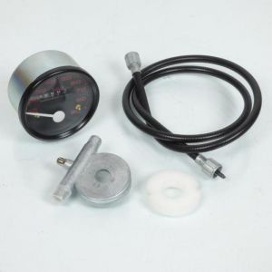 Compteur rond Transval 90Km/h pour mobylette Peugeot 103 SP cable
