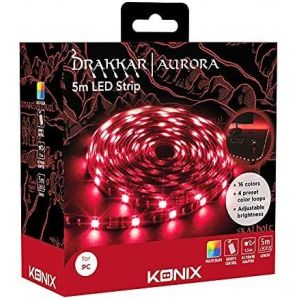 Konix Tapis de souris DRAKKAR AURORA LED STRIP 5M
