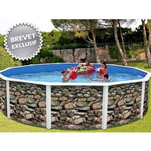 Toi Piscine 8529 - Piscine Muro hors sol ronde Ø 640 x 120 cm