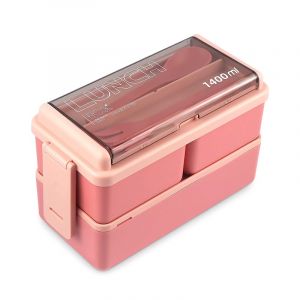 Dam Boîte hermétique à 2 niveaux, pour conserver des aliments, de 1400ml.