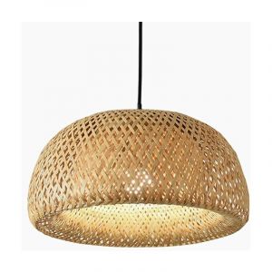 Barcelona led Suspension en osier Hanna Noir - Noir