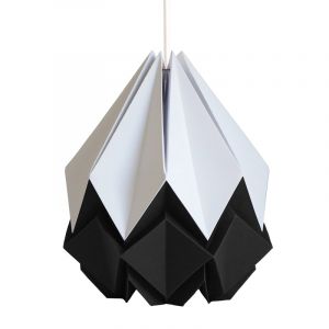 Suspension origami bicolore en papier taille M
