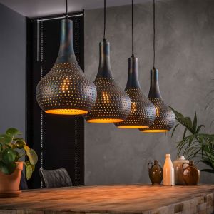 Image de Emob Ecolumeo Dubai Drop Suspension E27 à 4 sources lumineuses, BE614-8141/56,