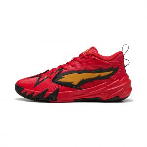 Puma Scoot Zeros Retro Portland Basketball Chaussures, Chaussures, Rouge/Jaune Sizzle, 43