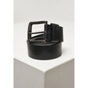 Urban classics Ceinture de - Ceinture Simili-Cuir Recycl&eacute;e - pour Unisexe - noir