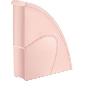 CEP Office Solutions Porte-revues MINERAL en polystyrène - Dimensions H31 x P27 cm, dos 8,5cm. Coloris rose