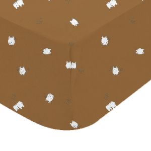 Image de Domiva Drap housse jersey imprime BEIGE