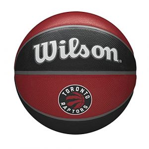 Wilson Ballon de Basket, NBA TEAM TRIBUTE, TORONTO RAPTORS, Extérieur, caoutchouc, taille : 7