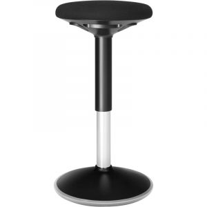 Songmics Tabouret dynamique réglable 56-81 cm tissu polyester noir