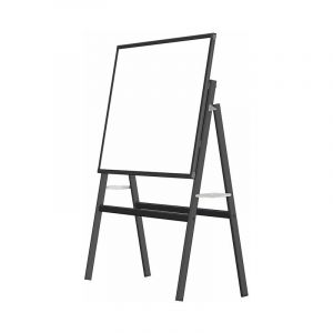 Tableau blanc sur support - Magnétique - 150x120 cm - Noir