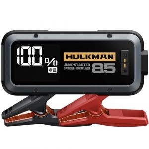 HULKMAN Alpha85S Booster Batterie Voiture 2000 Amp 20000mAh Technologie Avanc&eacute;e Pr&eacute;chauffage &agrave; Batterie au Lithium 12V pour Moteurs &agrave; Essence jusqu'&agrave; 8,5L &agrave; Diesel jusqu'&agrave; 6L