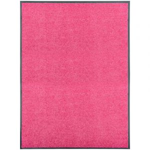 Image de VidaXL Paillasson lavable Rose 90x120 cm