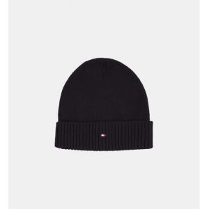 Tommy Hilfiger Bonnet en coton et cachemire Noir