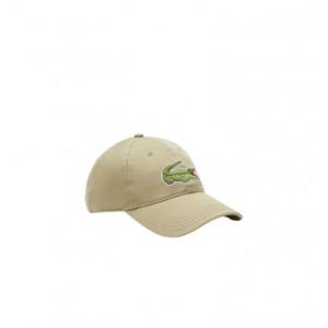 Lacoste Casquette Big Croco coton organique Beige - Couleur Beige - Taille Taille unique