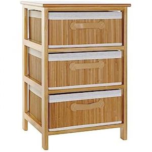 Chest of drawers DKD Home Decor Natural Bamboo Paolownia wood 42 x 32 x 63 cm