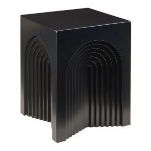 Table d'appoint Elverumn 45 x 35 x 35 cm noir mat [en.casa]