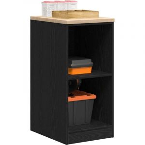 VidaXL Armoire de rangement de garage noir 40x51x85 cm bois de pin, armoire, armoire &agrave; outils, armoire basse, armoire de 860536