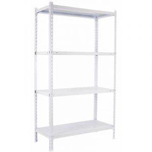 Étagère métallique blanche 4 niveaux Ecoclick mini SimonRack