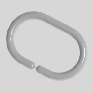 Wenko 12 anneaux de douche ovales en plastique