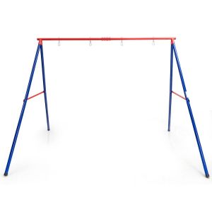 Coast Swing Frame - Capacité 250 Kg - Métal - 260 x 183 x 183 cm - Bleu avec Rouge