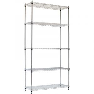 Thinia Home - Etagère métallique avec 5 étagères réglables 182.8x91.4x35.5cm 400Kg