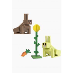 Mattel Minecraft Figurine Squelette Redstone, Figurine articul&eacute;e de 8 cm avec Accessoire et composant de Redstone, Coffret &agrave; Collectionner inspir&eacute; du Jeu vid&eacute;o, JJR93