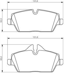 Image de Bosch BP1030 - 4 Plaquettes de frein Avant