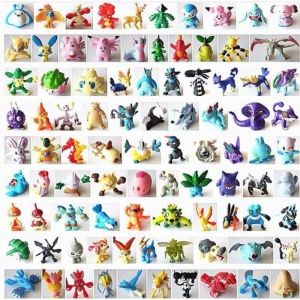 Lot de 144 Pi&egrave;ces Pok&eacute;mon Figurine Pok&eacute; Jouet Al&eacute;atoires WOW11526