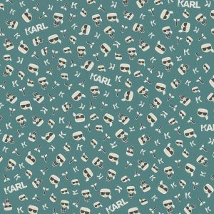 A.S. Creation Papier peint intissé 378436 Karl Lagerfeld - Papier peint original Bleu Noir/Anthracite Blanc - 10,05 x 0,53 m