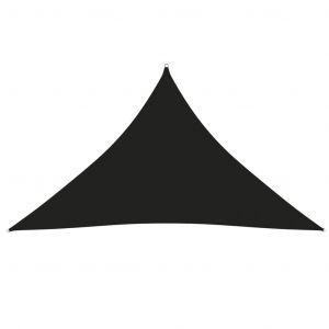 VidaXL Voile de parasol Tissu Oxford triangulaire 2,5x2,5x3,5 m Noir