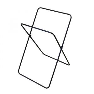 Box and beyond Porte-serviettes Minimalist en métal - 2 barres de penderie - 85x45x37cm
