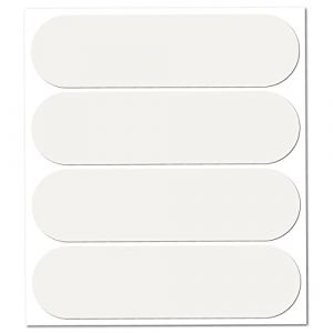 B reflective eco standard kit 4 autocollants reflechissants 8 5 x 2 7 cm blanc