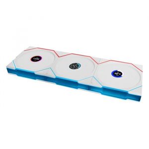 Lian Li Uni Fan TL LCD Wireless 120 Pack de 3 - Blanc