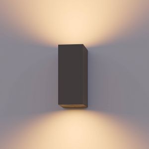 Calex Applique d'ext&eacute;rieur GU10, up/down, hauteur 15 cm, anthracite