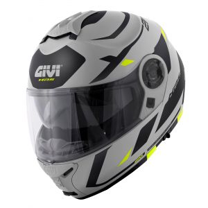 Givi Casque modulable X.21 Evo Number gris/noir/jaune mat- XS