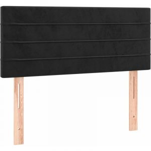 VidaXL T?te de lit Noir 90x5x78/88 cm Velours